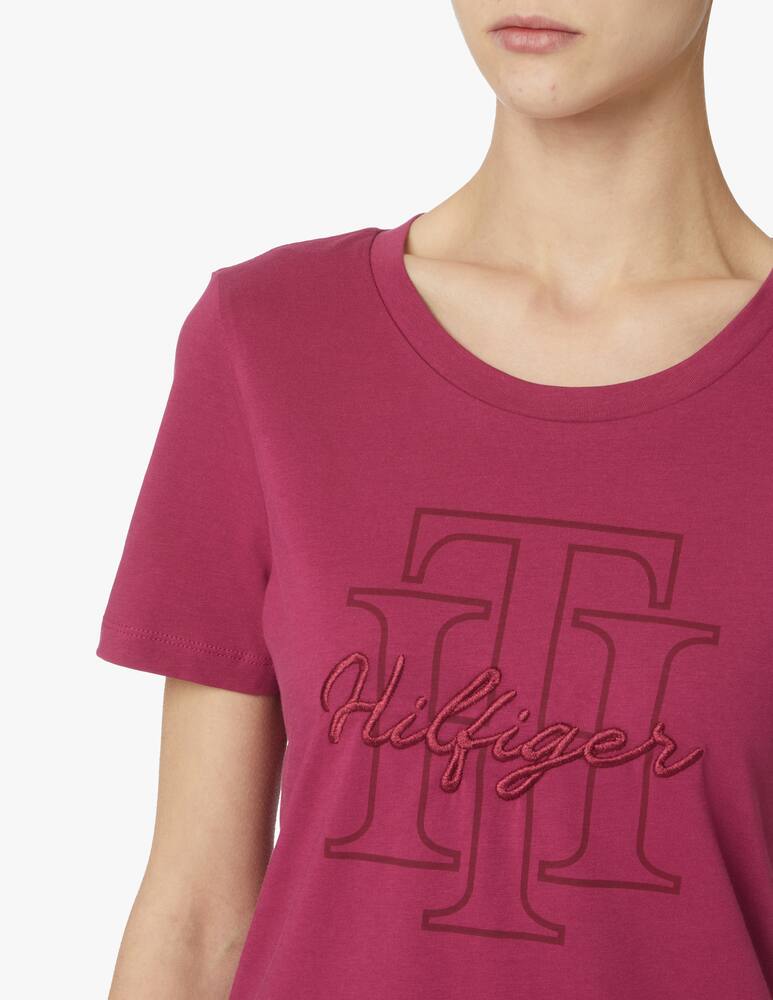 rinascente Tommy Hilfiger Cotton t-shirt with logo - red