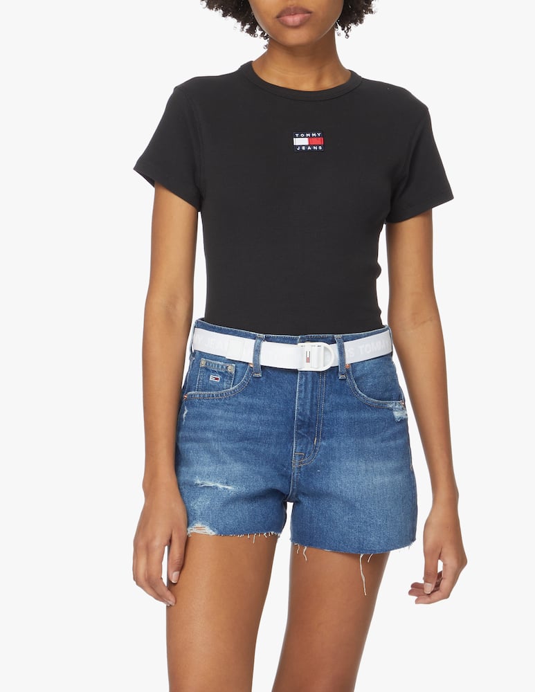 rinascente Tommy Jeans Cintura in tessuto con logo - bianco