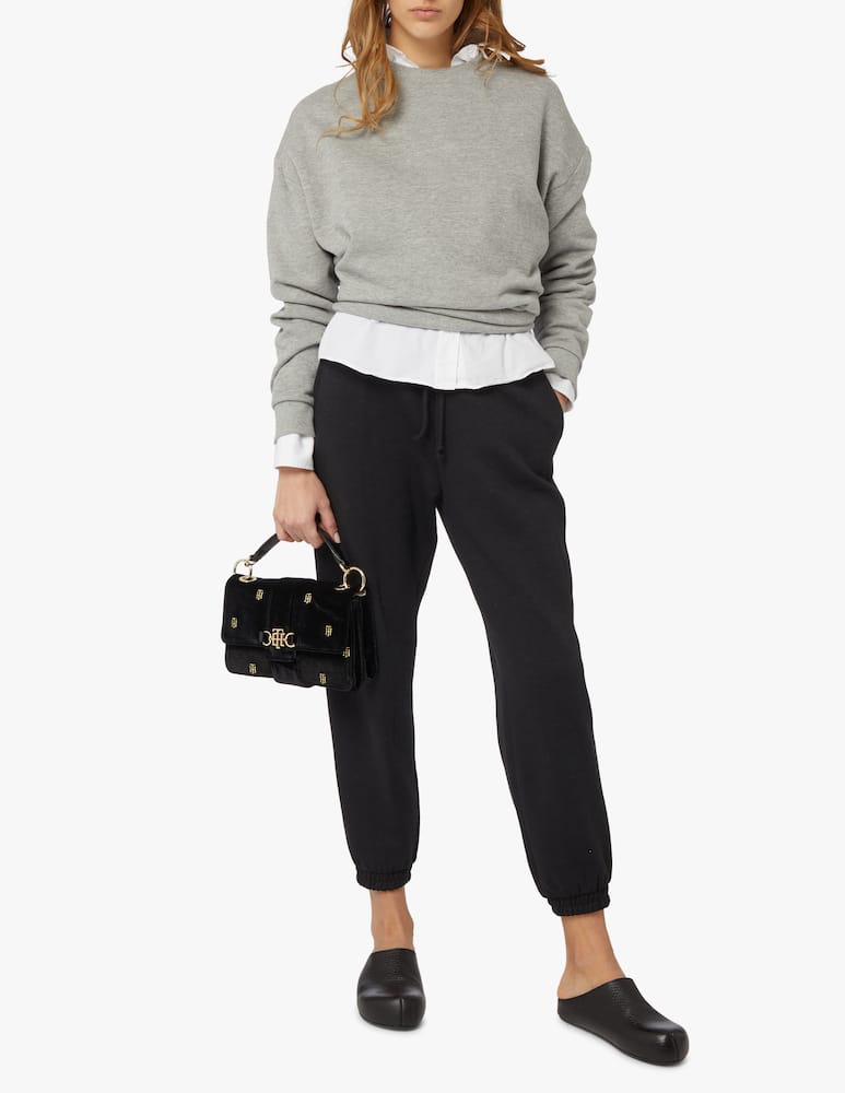 rinascente Tommy Hilfiger Velvet shoulder bag - black