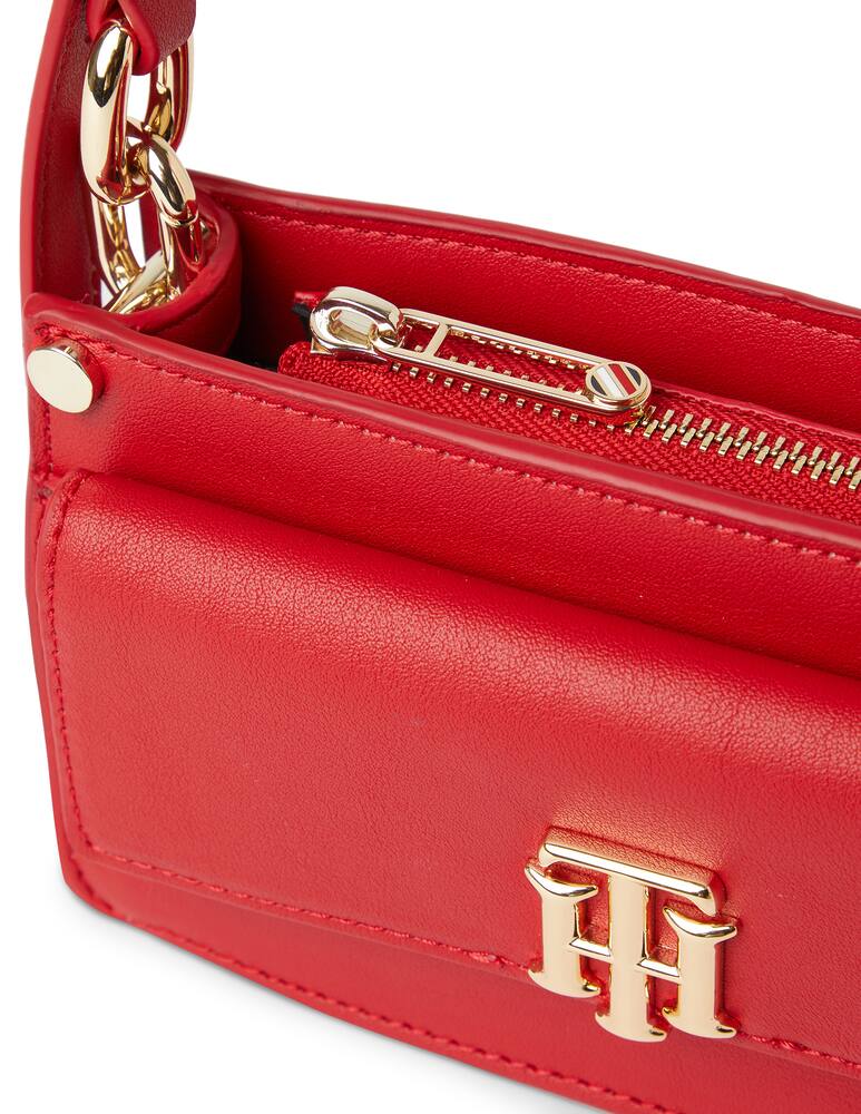 rinascente Tommy Hilfiger Borsa a tracolla piccola con monogramma TH - rosso