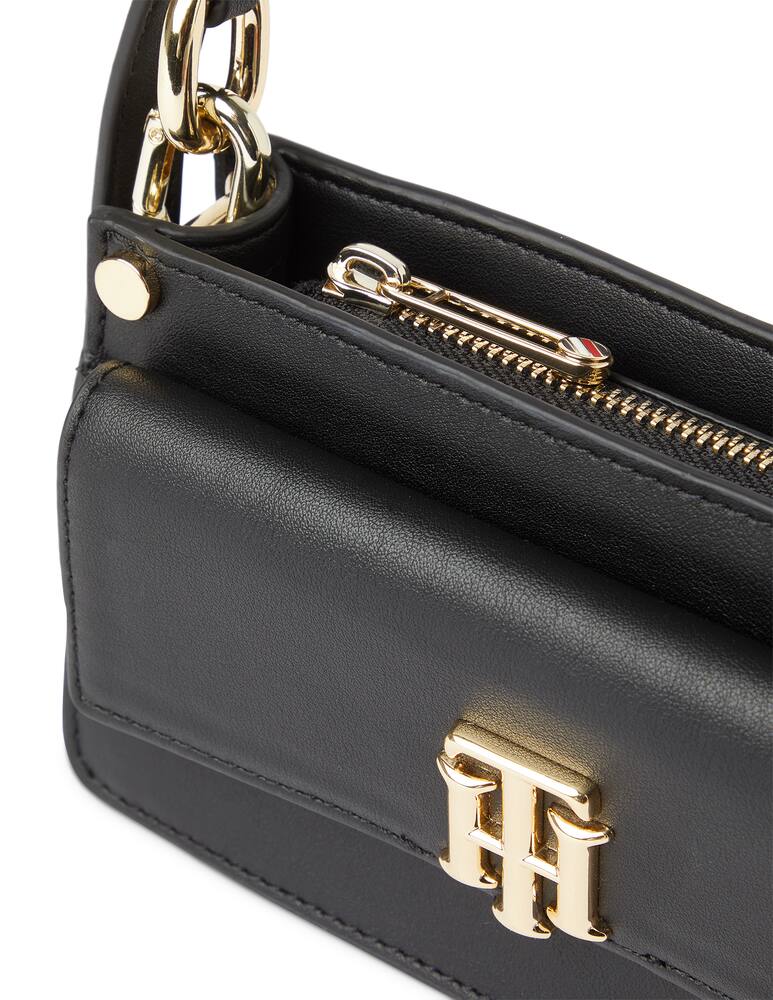 rinascente Tommy Hilfiger Borsa a tracolla piccola con monogramma TH - nero