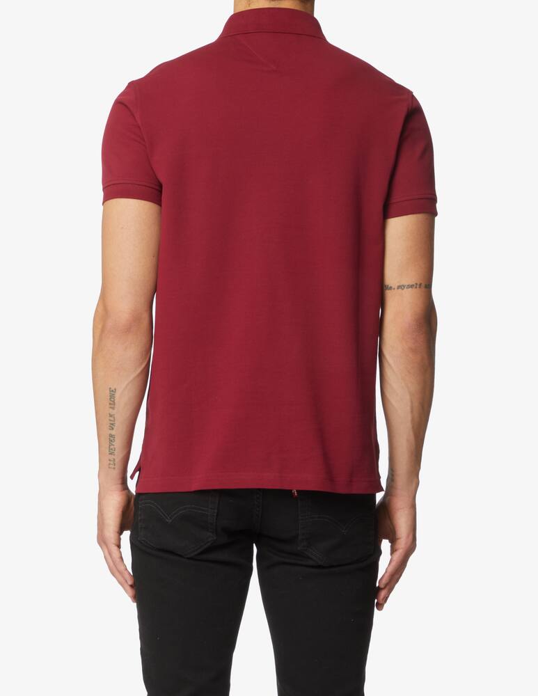 rinascente Tommy Hilfiger Slim stretch small flag polo - Red