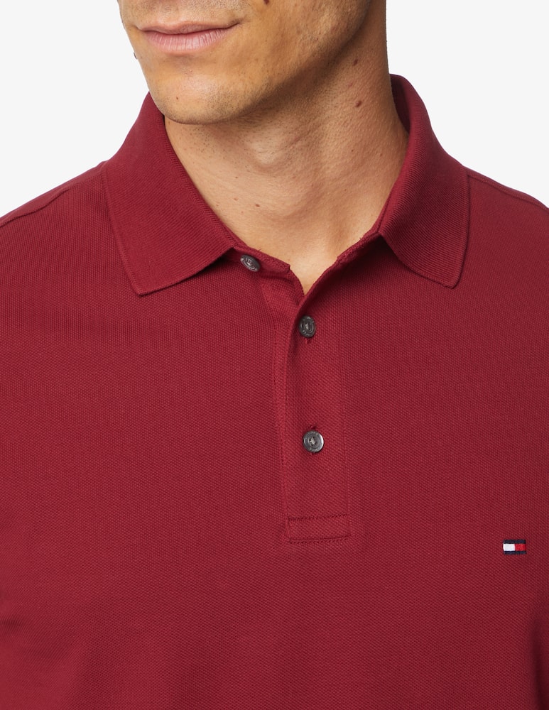 rinascente Tommy Hilfiger Slim stretch small flag polo - Red