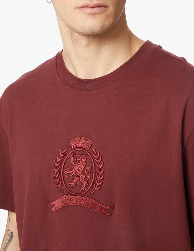 rinascente Tommy Hilfiger Maglietta girocollo crest festive - rosso