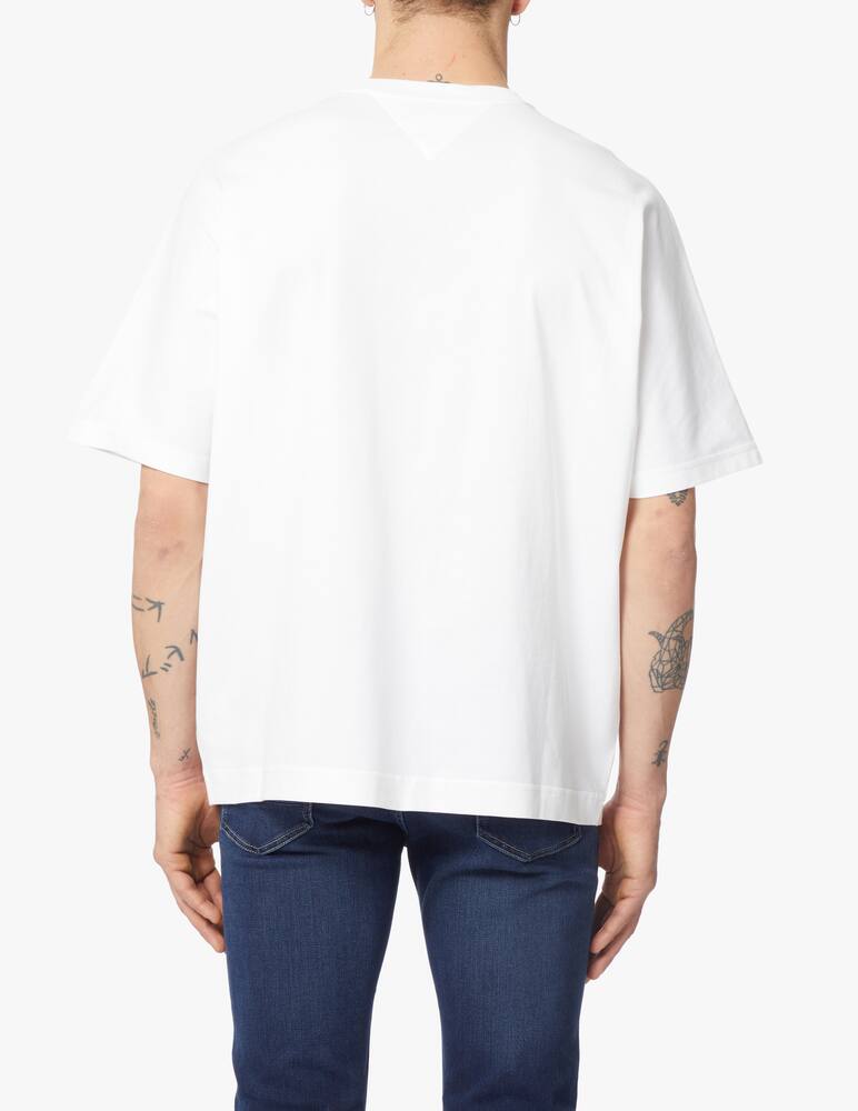 rinascente Tommy Hilfiger Maglietta girocollo logo satin festive - bianco