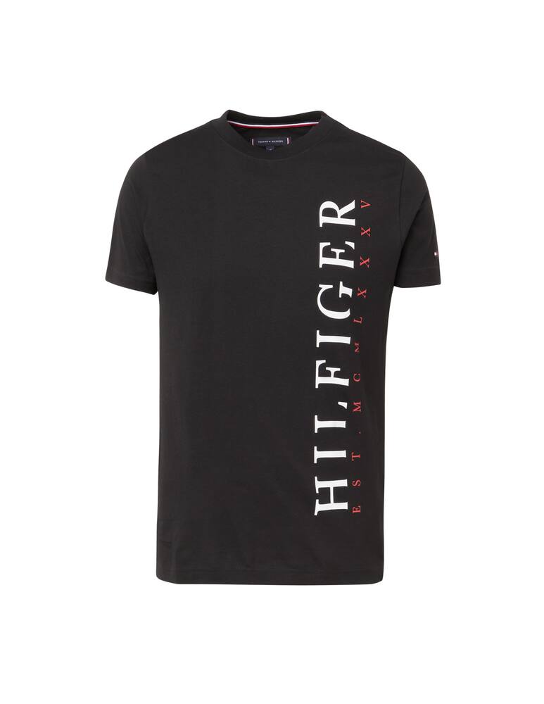 rinascente Tommy Hilfiger Roundneck t-shirt vertical logo - black