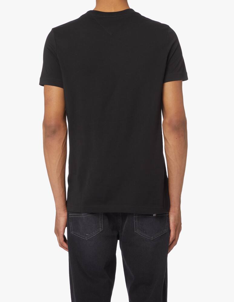 rinascente Tommy Hilfiger Roundneck t-shirt vertical logo - black