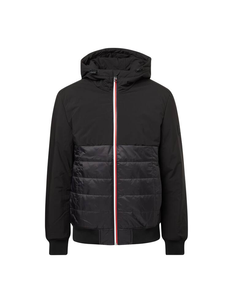 rinascente Tommy Hilfiger Giacca con cappuccio mix media - nero