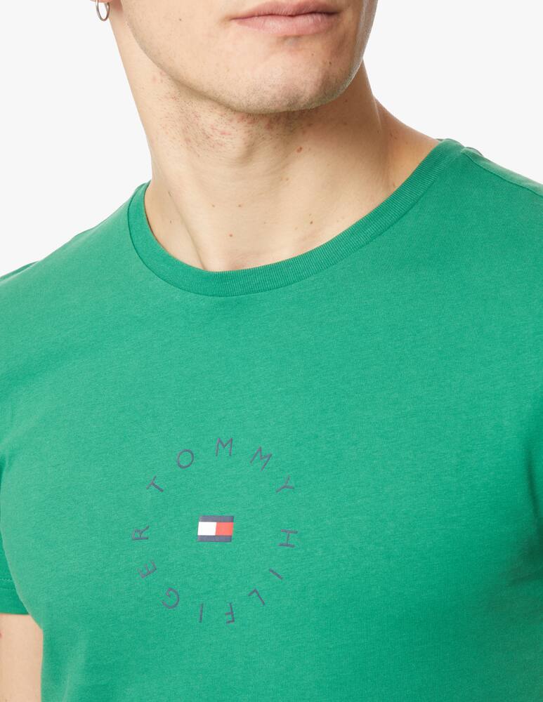 rinascente Tommy Hilfiger Roundneck t-shirt round logo - green