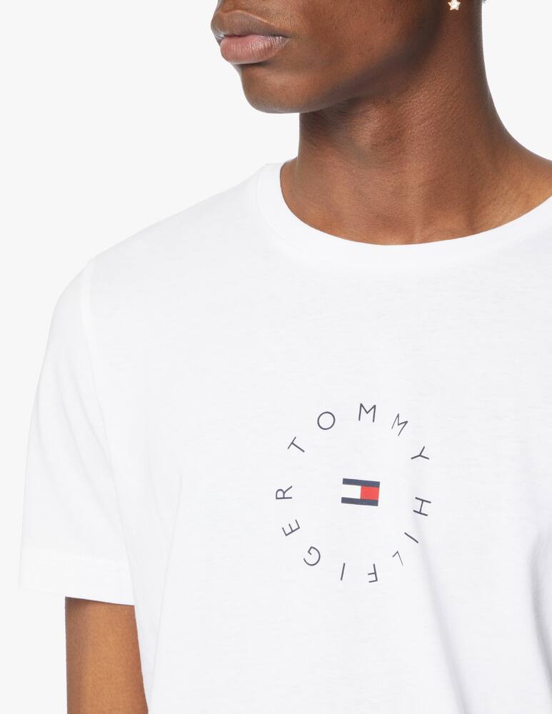 rinascente Tommy Hilfiger Maglietta girocollo logo rotondo - bianco