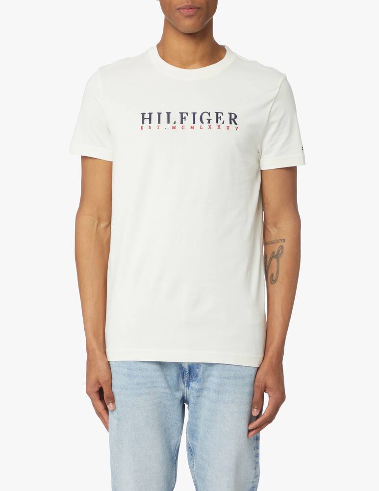 rinascente Tommy Hilfiger Roundneck t-shirt corporate logo - white