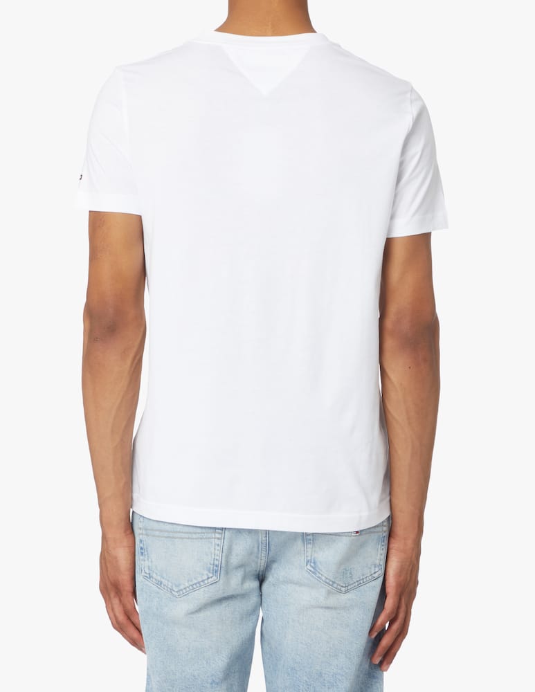 rinascente Tommy Hilfiger Maglietta girocollo logo verticale - bianco