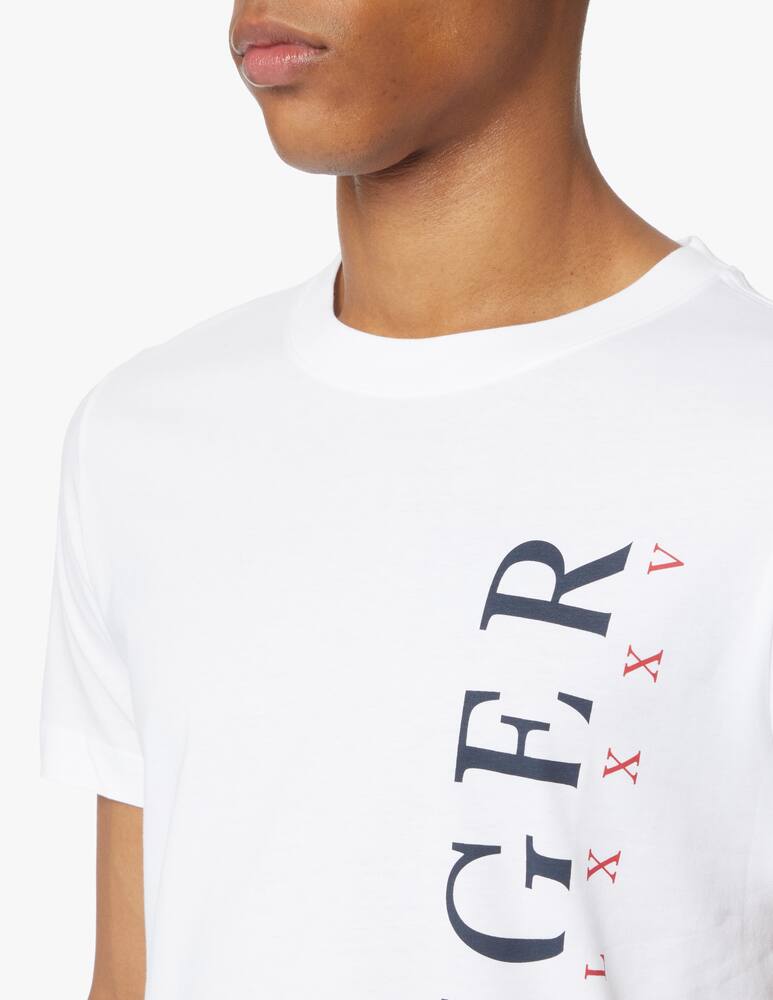 rinascente Tommy Hilfiger Maglietta girocollo logo verticale - bianco