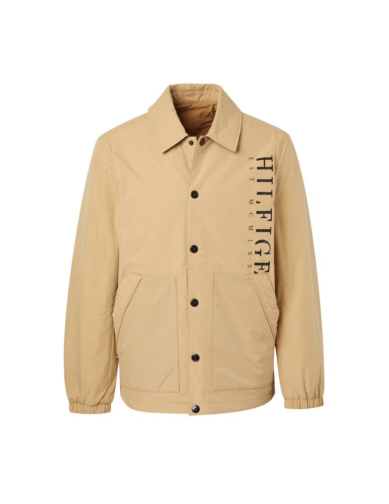 rinascente Tommy Hilfiger Coach jacket reversibile vertical logo - beige