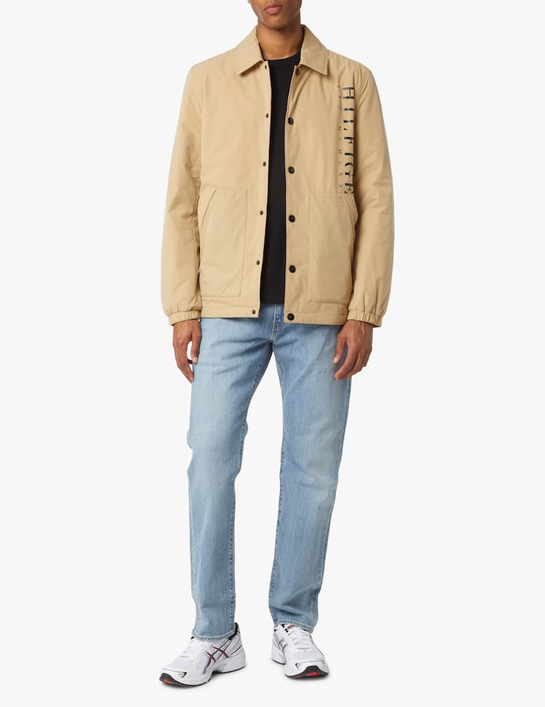 rinascente Tommy Hilfiger Coach jacket reversibile vertical logo - beige