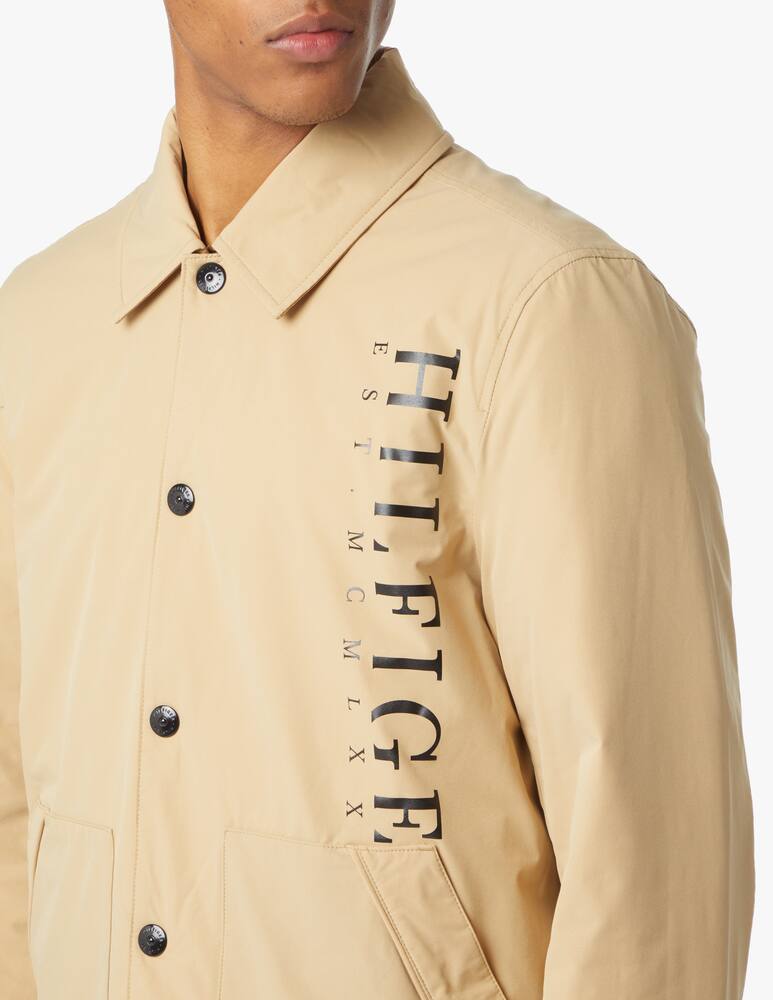 rinascente Tommy Hilfiger Coach jacket reversibile vertical logo - beige