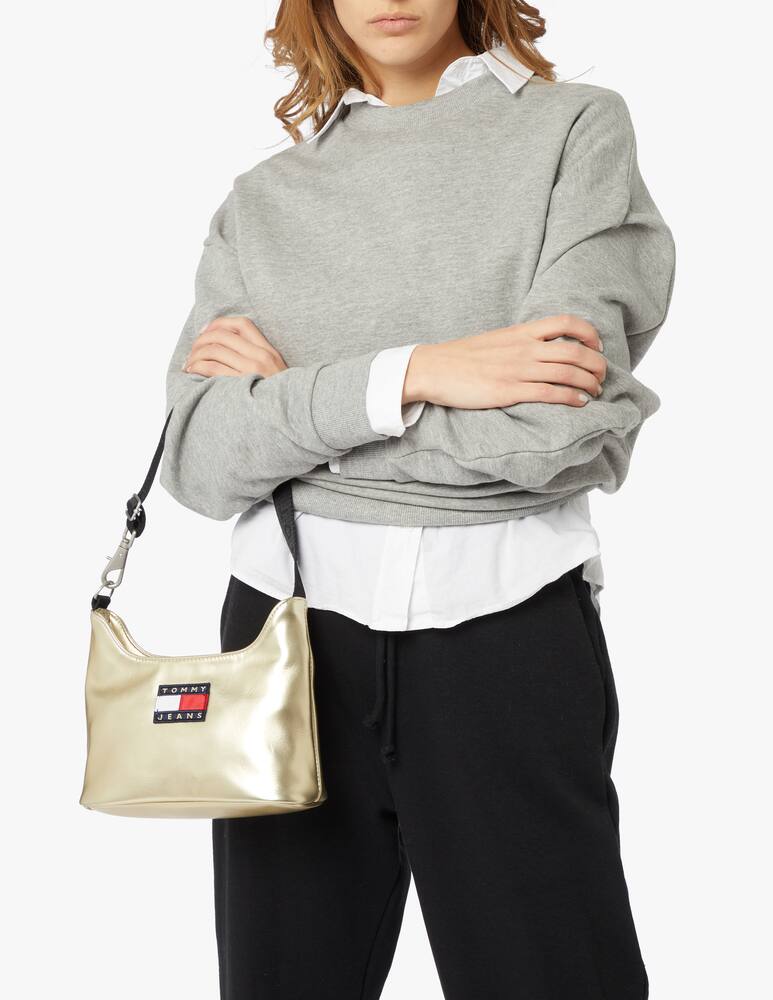 rinascente Tommy Jeans Borsa a spalla con logo - oro