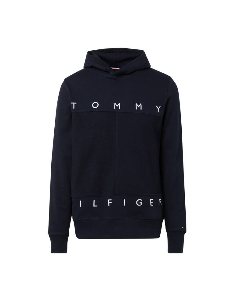 rinascente Tommy Hilfiger Felpa con cappuccio bandiera larga - blu