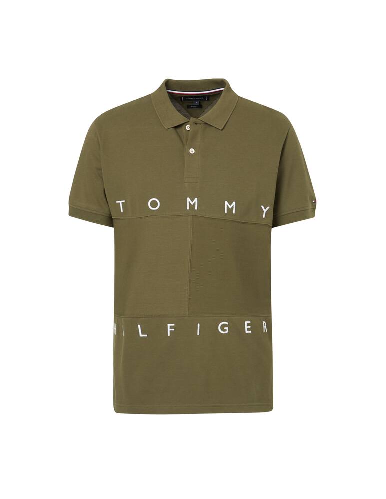 rinascente Tommy Hilfiger Short sleeve polo large flag - green