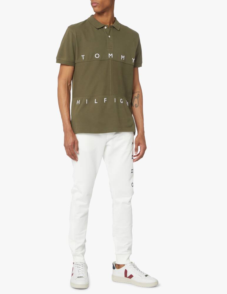 rinascente Tommy Hilfiger Short sleeve polo large flag - green