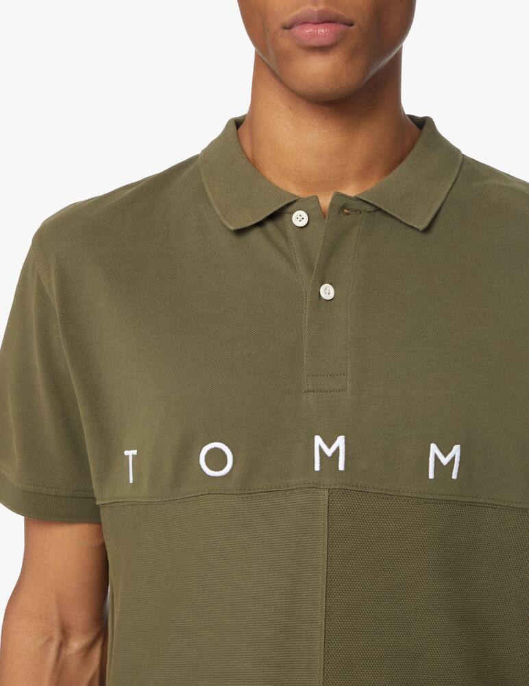 rinascente Tommy Hilfiger Short sleeve polo large flag - green