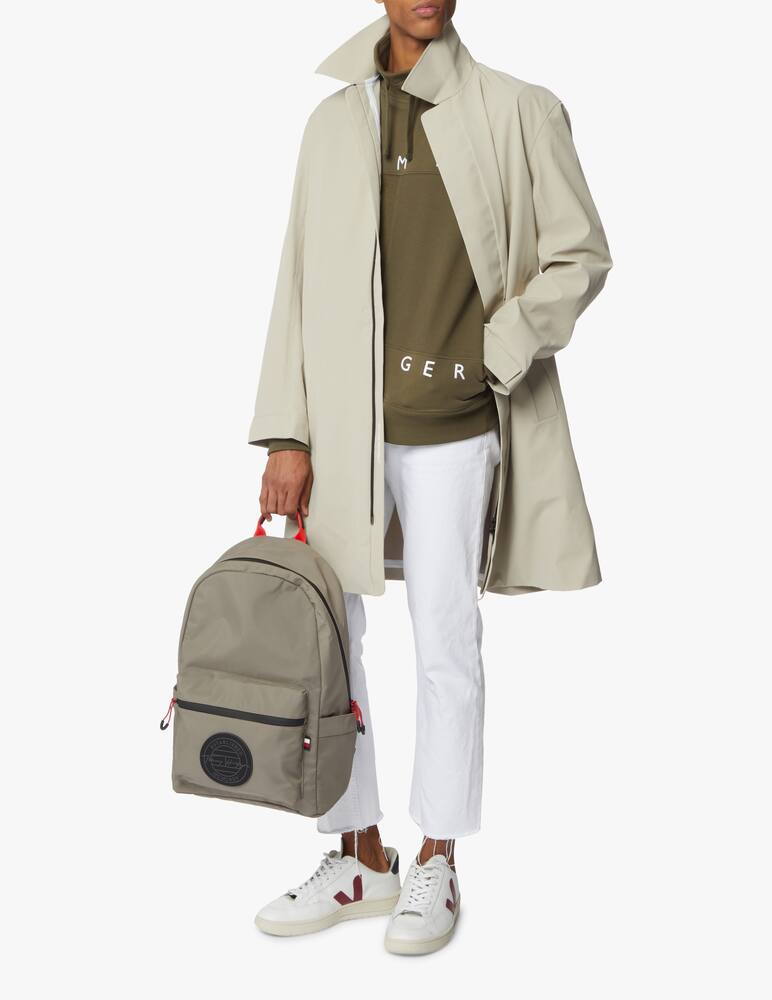 rinascente Tommy Hilfiger Large flag halfzip sweatshirt - green