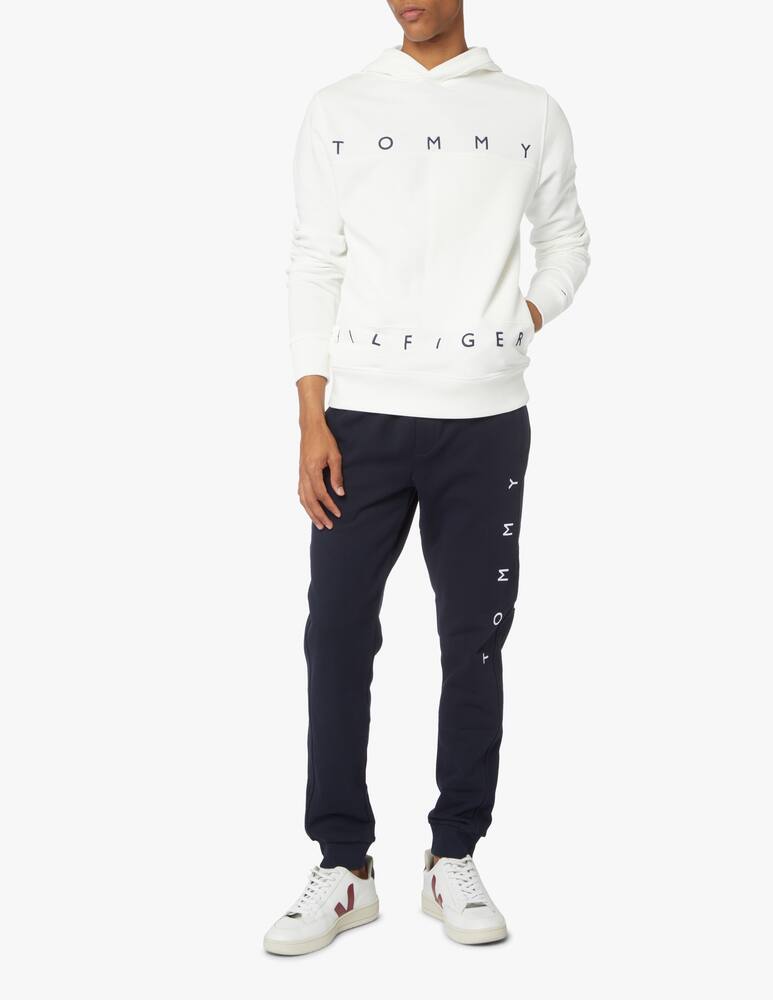 rinascente Tommy Hilfiger Felpa con cappuccio bandiera larga - bianco