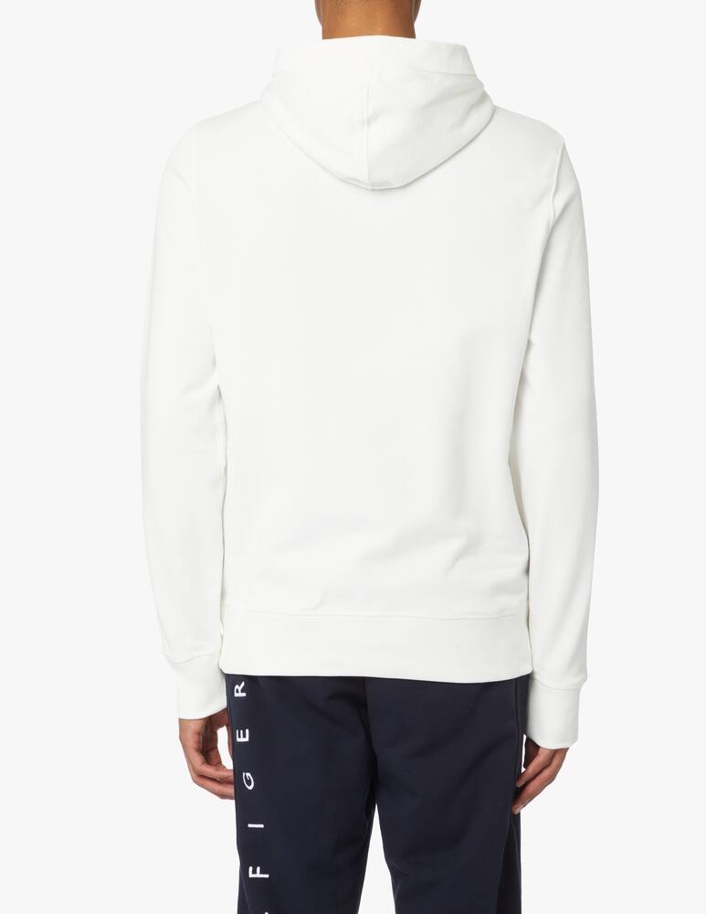 rinascente Tommy Hilfiger Felpa con cappuccio bandiera larga - bianco