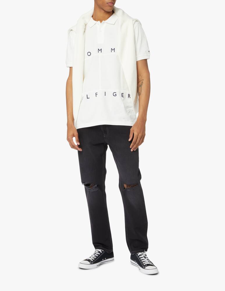 rinascente Tommy Hilfiger Short sleeve polo large flag - white