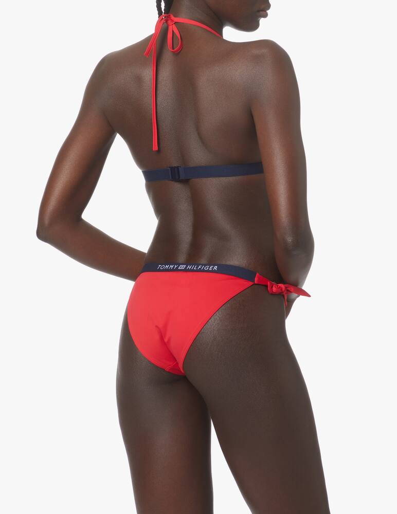 rinascente Tommy Hilfiger Triangle fixed foam bikini - red