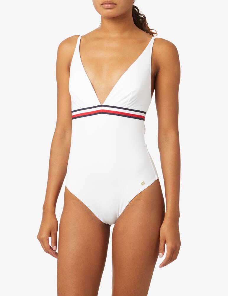 rinascente Tommy Hilfiger Costume intero a triangolo - Bianco