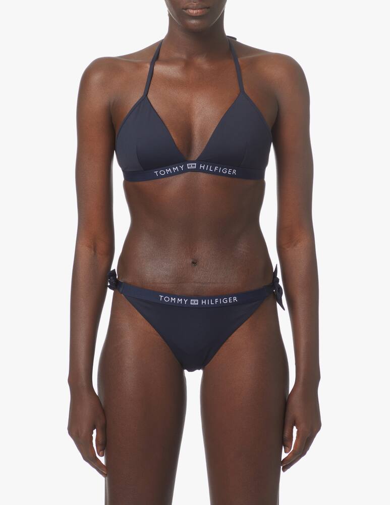 rinascente Tommy Hilfiger Sting side tie cheeky bikini - blue