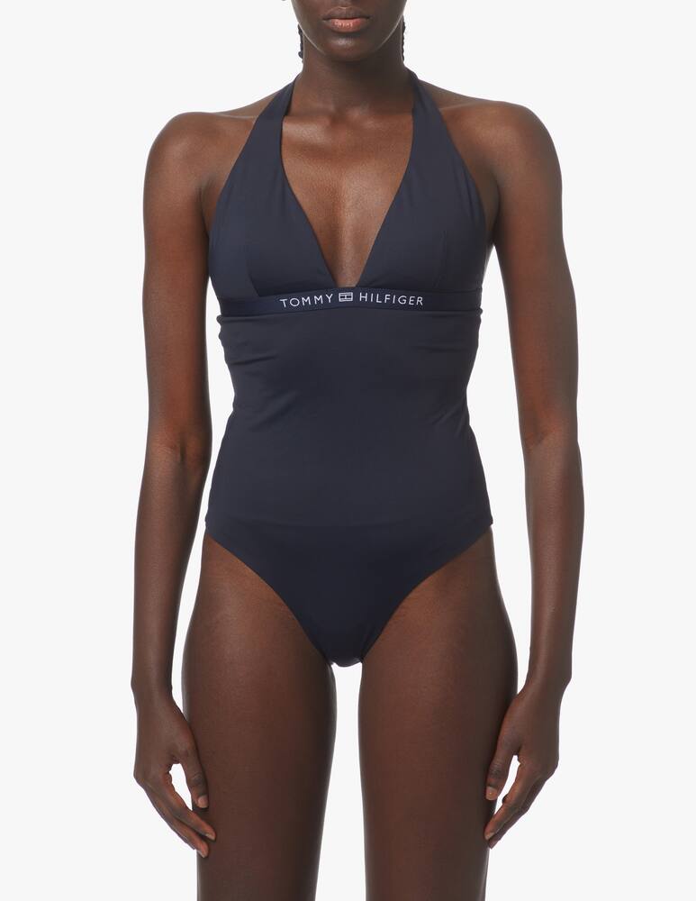 rinascente Tommy Hilfiger Halter one piece bikini - black