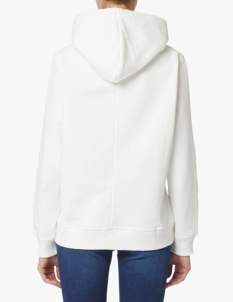 rinascente Tommy Hilfiger Felpa in cotone con cappuccio con logo - bianco