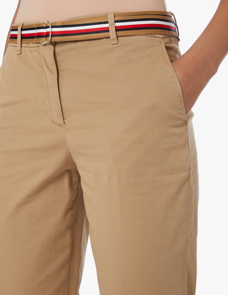 rinascente Tommy Hilfiger Tenchel cigarette trousers - beige