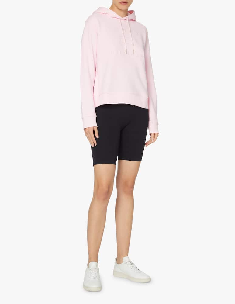 rinascente Tommy Hilfiger Cotton sweatshirt with metallic logo - pink