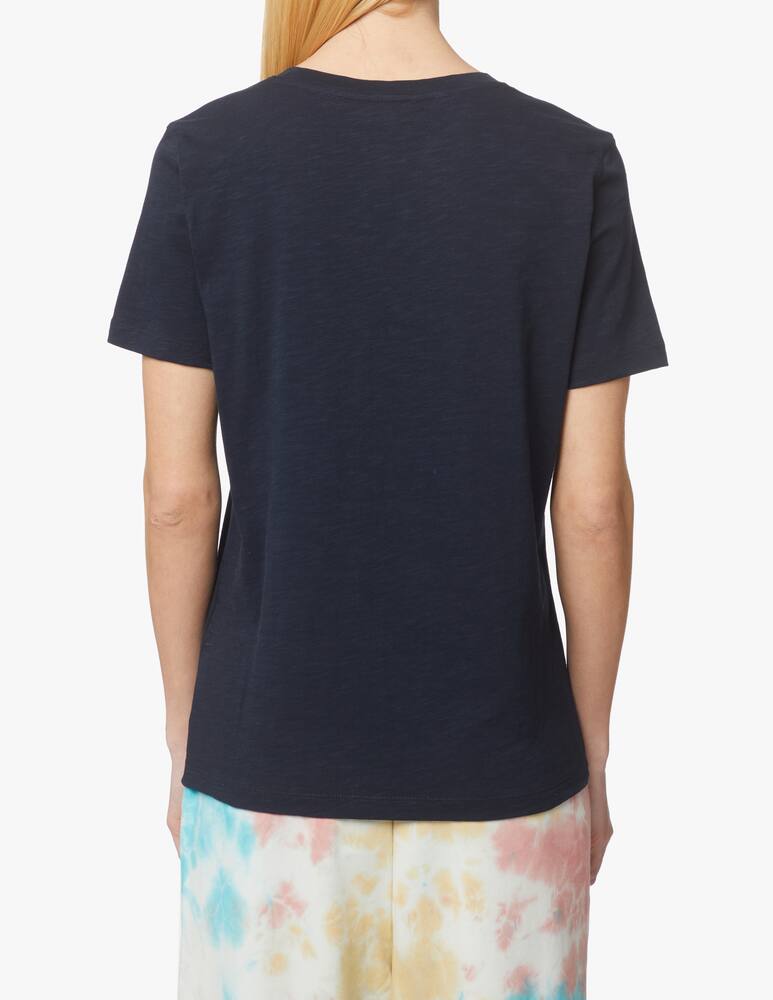 rinascente Tommy Hilfiger T-shirt in cotone con bandiera grande - blu