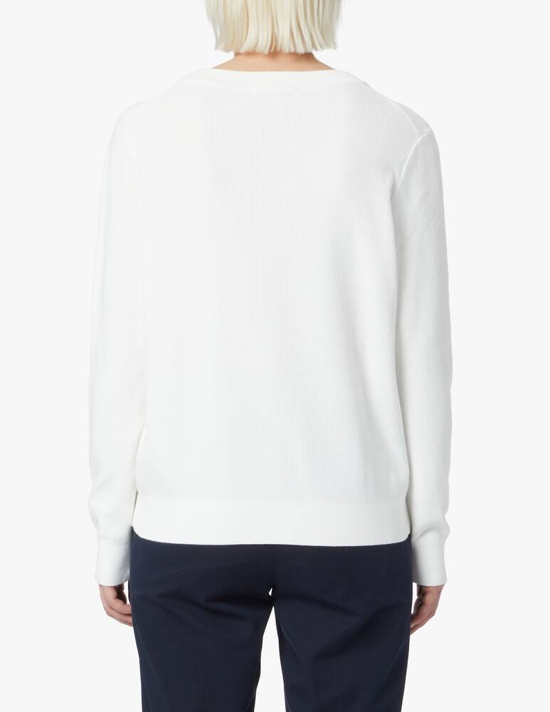 rinascente Tommy Hilfiger Maglia a maniche lunghe in cotone - bianco
