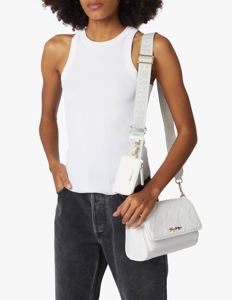 rinascente Tommy Hilfiger Borsa a tracolla inctrecciata - bianco