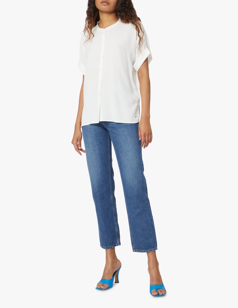 rinascente Tommy Hilfiger Camicia con collo alla coreana - bianco