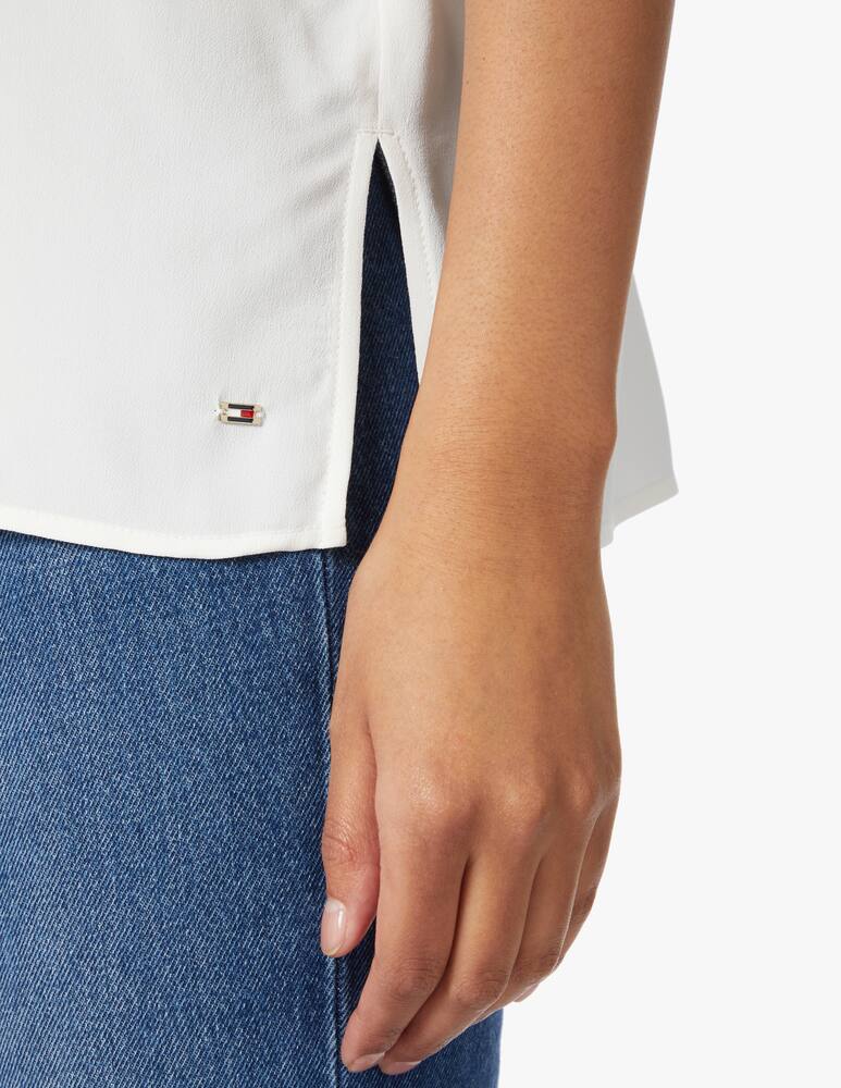 rinascente Tommy Hilfiger Camicia con collo alla coreana - bianco