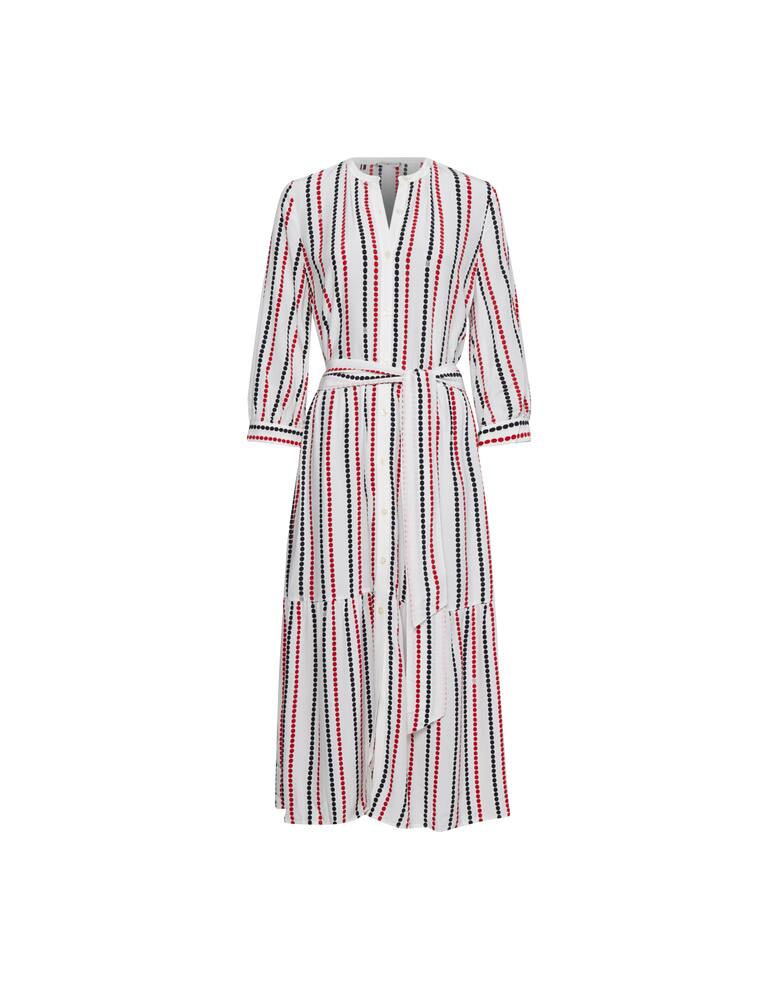 rinascente Tommy Hilfiger Chemisier dress with chain at the waist - white