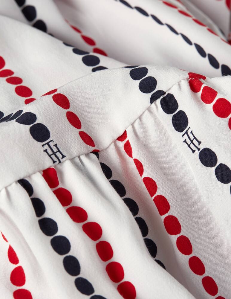 rinascente Tommy Hilfiger Chemisier dress with chain at the waist - white