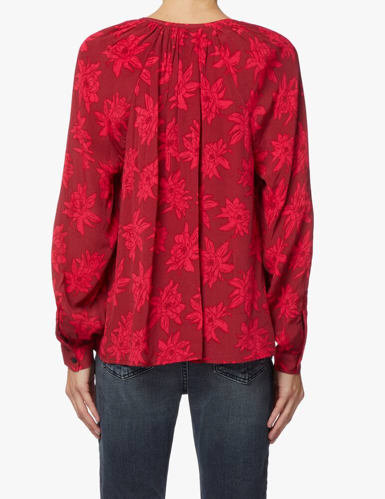 rinascente Tommy Hilfiger Blusa con scollo a v - rosso