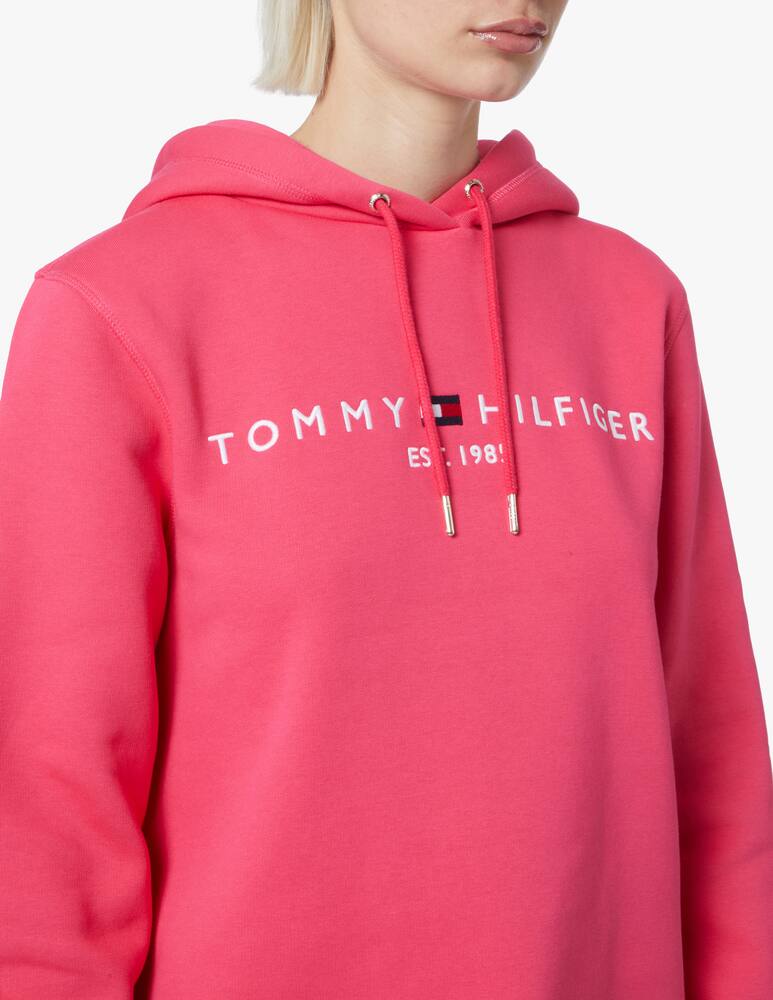 rinascente Tommy Hilfiger Hoodie in fleece cotton - pink
