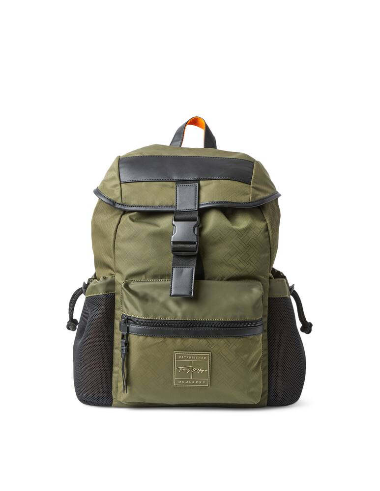 rinascente Tommy Hilfiger Zaino con patch logo - verde