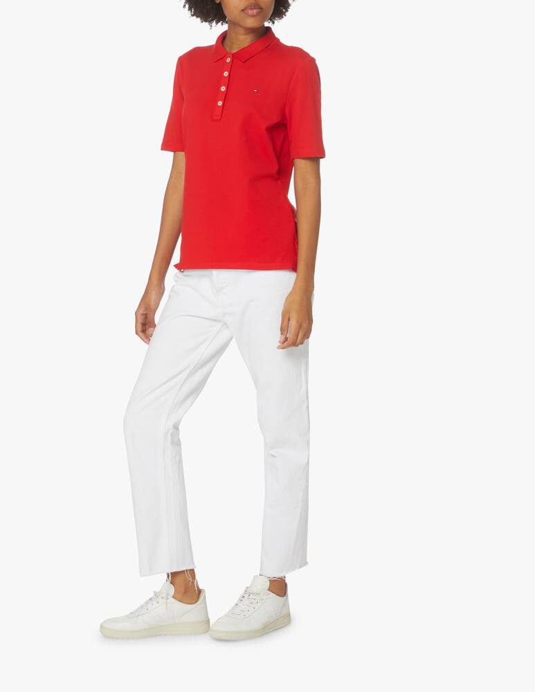 rinascente Tommy Hilfiger Cotton polo shirt - red