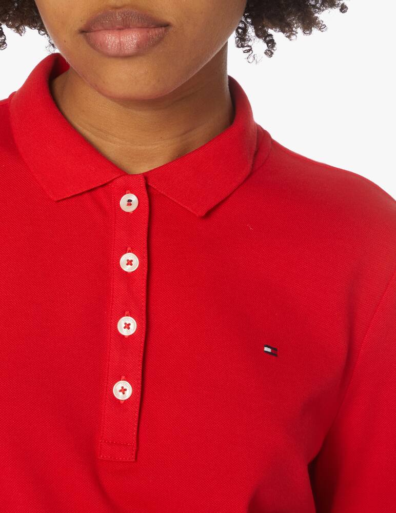 rinascente Tommy Hilfiger Cotton polo shirt - red