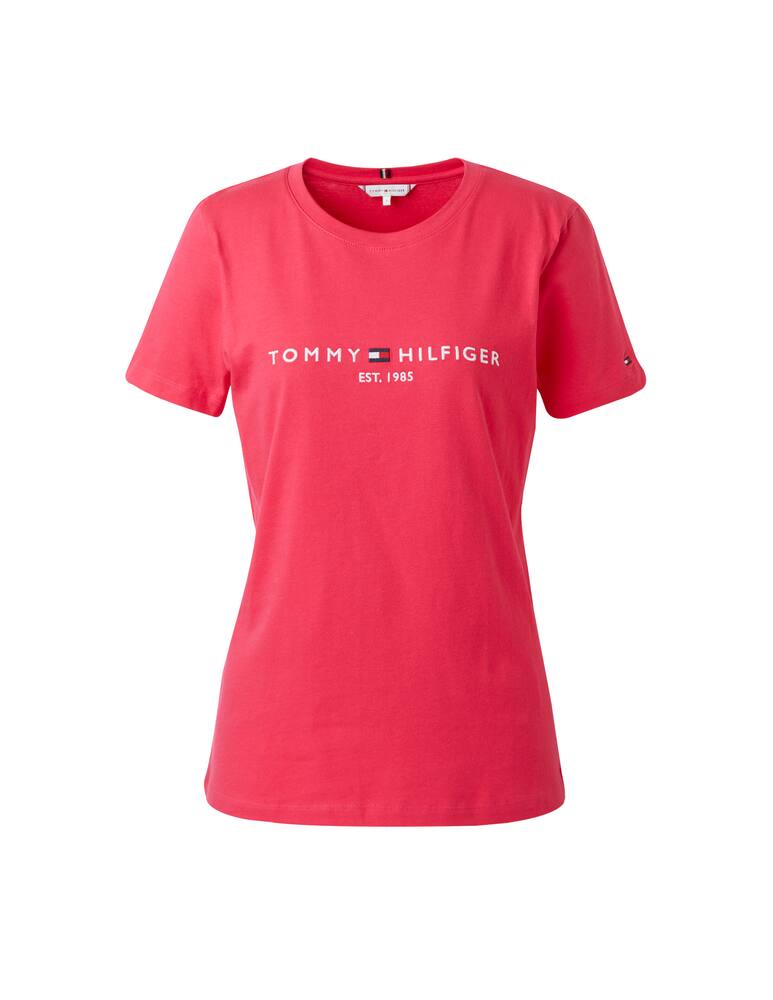 rinascente Tommy Hilfiger T-shirt in cotone con logo - rosa