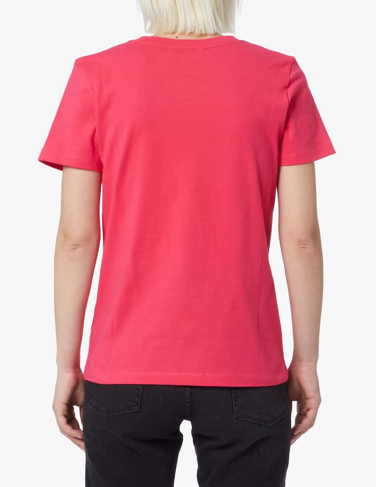 rinascente Tommy Hilfiger T-shirt in cotone con logo - rosa